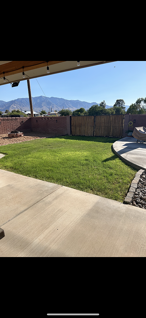 A lawn in Safford, AZ
