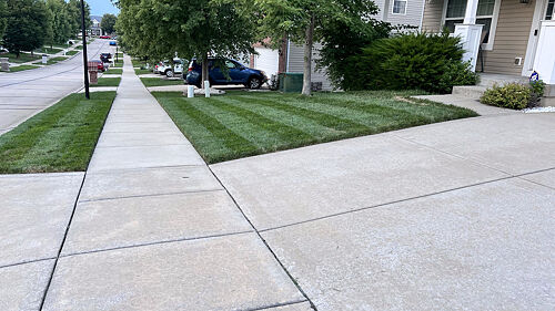 A lawn in St. Charles, MO