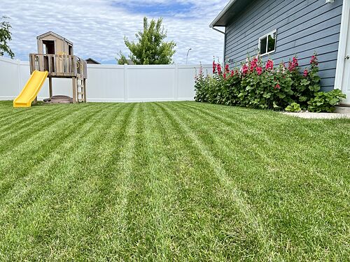 A lawn in Sioux Falls, SD
