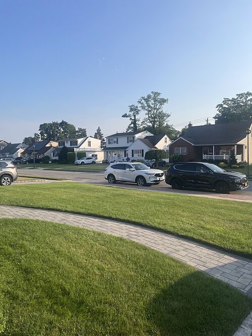 A lawn in Wantagh, NY