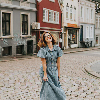 Shop the Zurich Pleated Waist Midi Dress Denim Blue