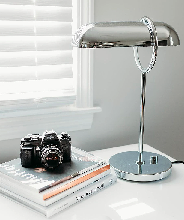 Halo I Table Lamp | Chrome Designer Lamp | Archiology