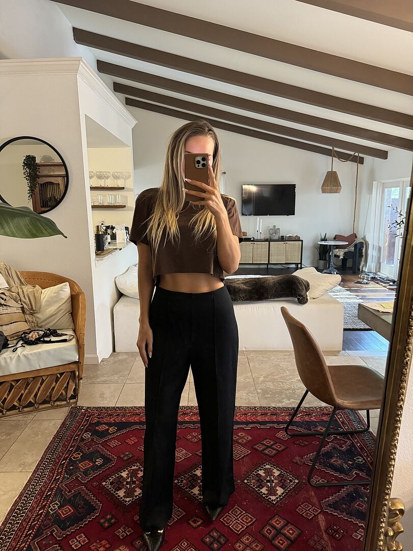 Smoothing Ponte Cropped Wide Leg Pant with CoreSure | SPANX