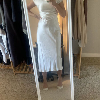 loveland cowl back midi dress oyster Loveland Cowl Back Midi Dress: Perfect for Bridal Occasions