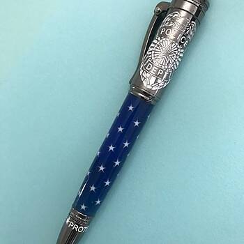 Handmade Click hot Pen - USA Police Dept Inspired