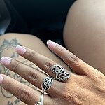 Scroll Cross Ring