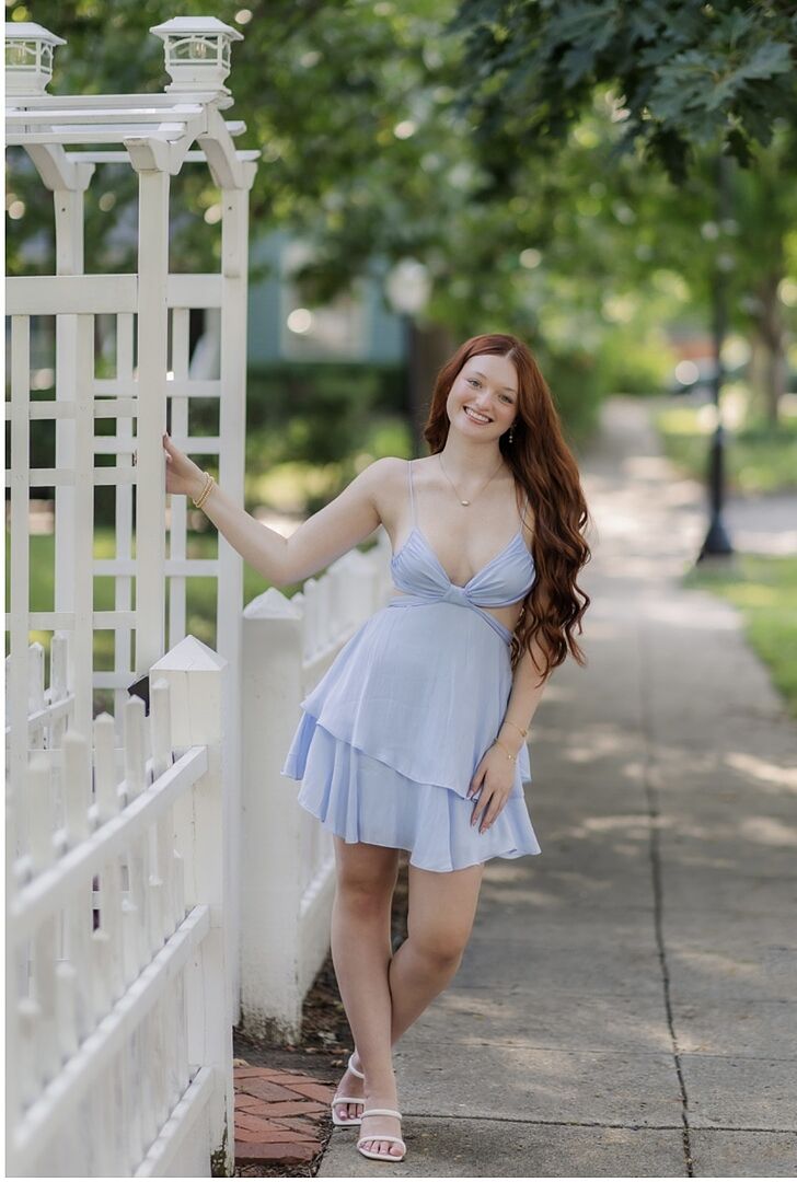 Shop the Duplicity Cut-Out Waist Layered Hem Mini Dress