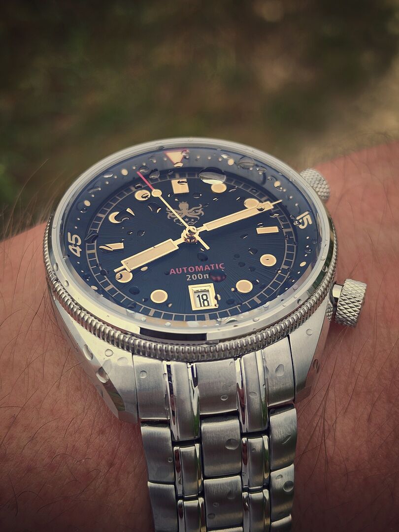 PHOIBOS EAGLE RAY 200M Automatic Compressor Dive Watch PY039D