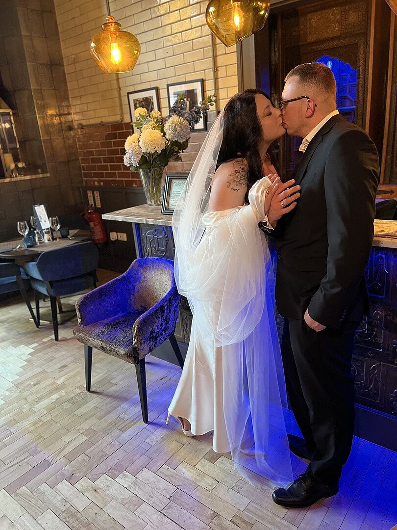 Maryna K., real Britten bride