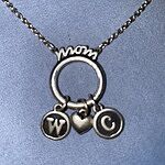 "Mom" Changeable Charm Necklace