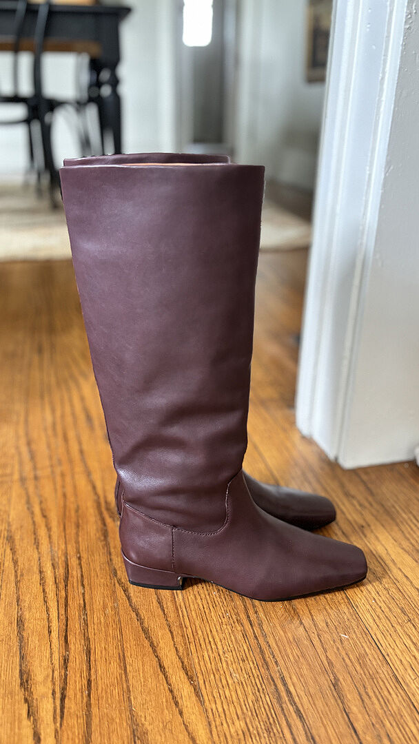 【Steve Madden】関税なし♪GWYNETH スクエアトゥ ブーツ GWYNETH Black Leather Square Toe Boot | Women's Boots