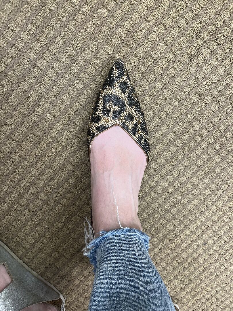 VANCE LEOPARD Slingback Flat Pointed Toe Flats – Betsey Johnson