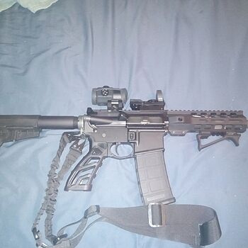 PSA AR-15 Pistol 300 Blackout 8.5" 1/8 Phos 7" LTWT M-LOK MOE Shockwave