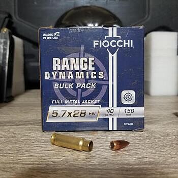 Fiocchi 5.7x28mm 40gr Ammo 150rds - 57FMJ40