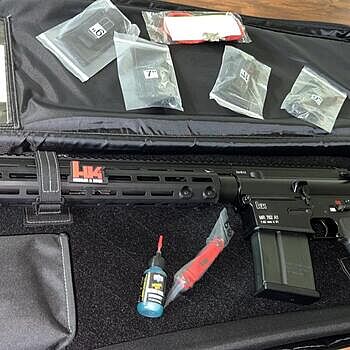 HK MR762 MLOK Semi Automatic 7.62x51 Rifle, Black - 81000586