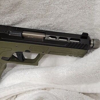 PSA 5.7 Rock RK1 Complete Optics Ready Slide With Stainless Threaded Barrel, Black