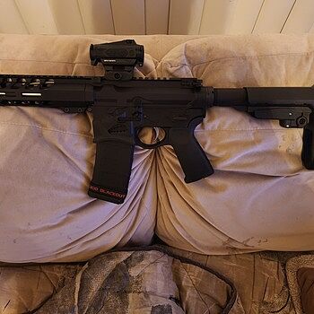 PSA 7.5" Pistol-Length 300AAC 1/8 Phosphate 6" Lightweight M-Lok MOE EPT SBA3 Pistol - 5165449201 My Blackout