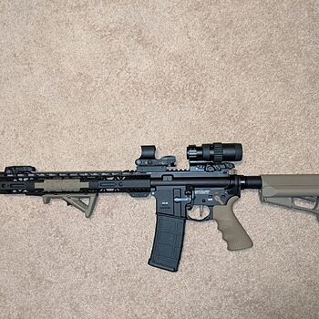 PSA AR-15 Complete Stealth Lower MOE EPT, Black I paired it with a PSA 16" MID-LENGTH 5.56 (5165448422) upper and it fit perfect I've now upgraded pretty much everything it runs flawlessly