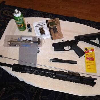 PSA AR-15 Complete Stealth Lower MOE EPT, Black Magpul stealth lower with EPT