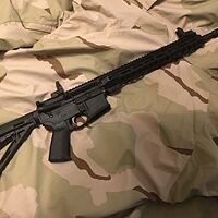 PSA AR-15 Rifle Kit 5.56 16" Nitride 1:7 Mid-Lgth 13.5" LTWT M-Lok MOE w/ MBUS Sights