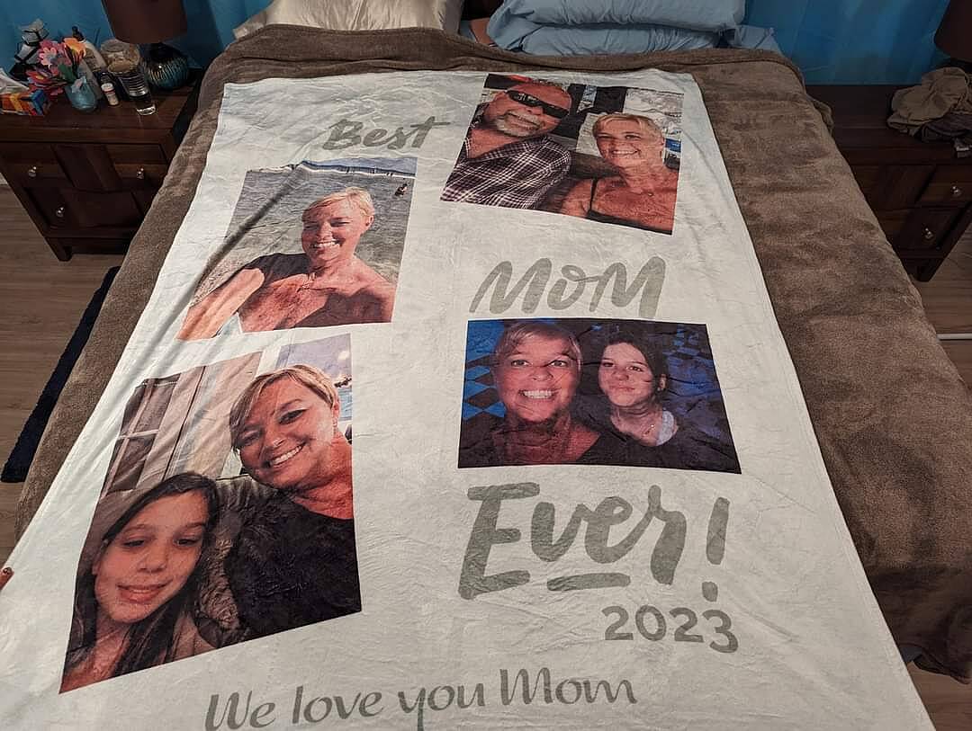 Personalized blankets with photos sale