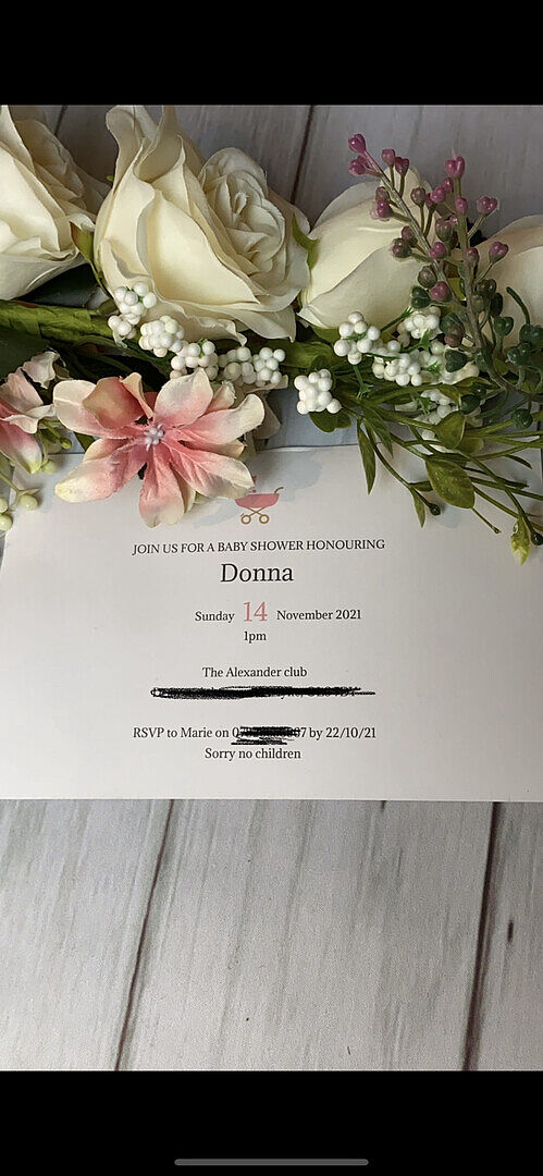 Lovely personalised invites