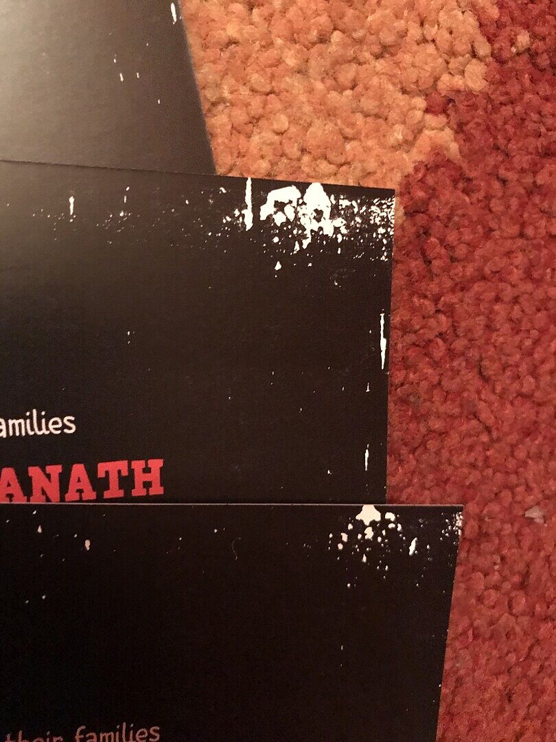 Received my order but unfortunately the printing wasn't grea