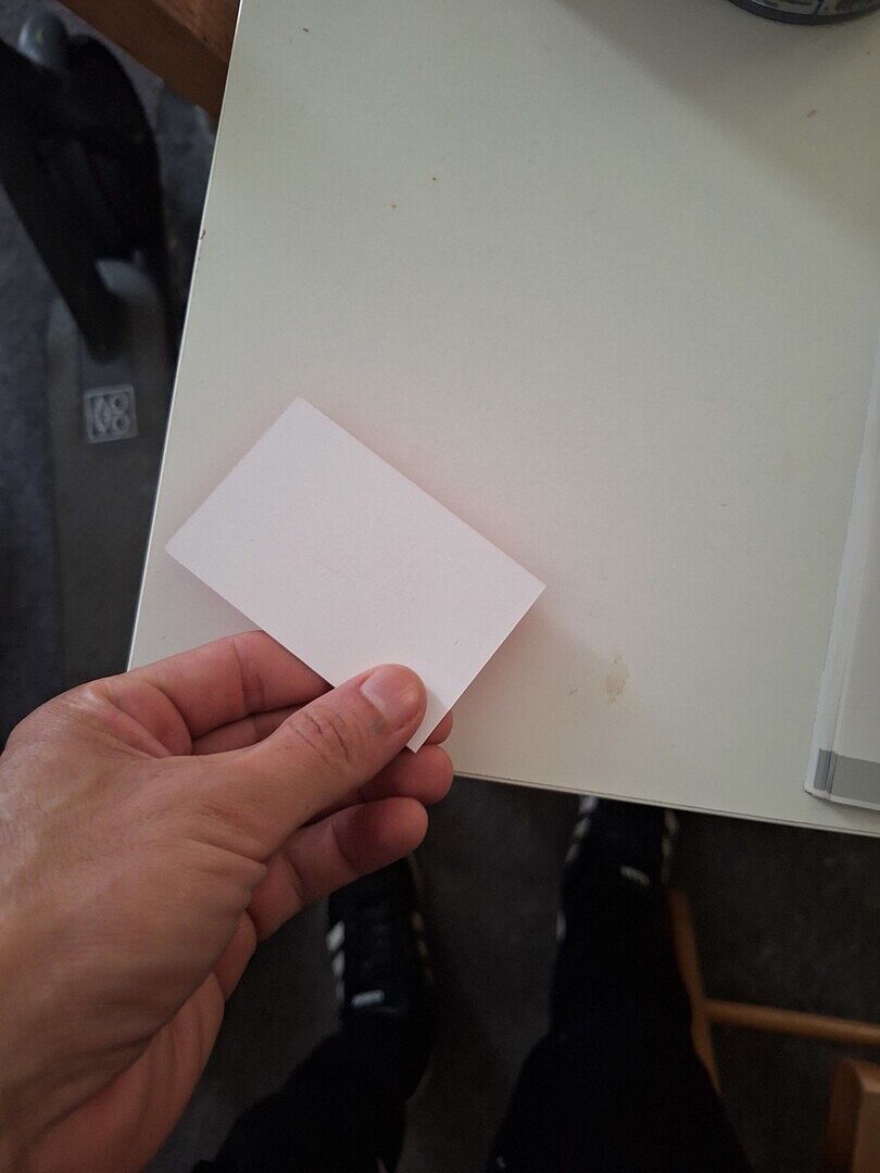I'm not happy with the product it came on the back in blank