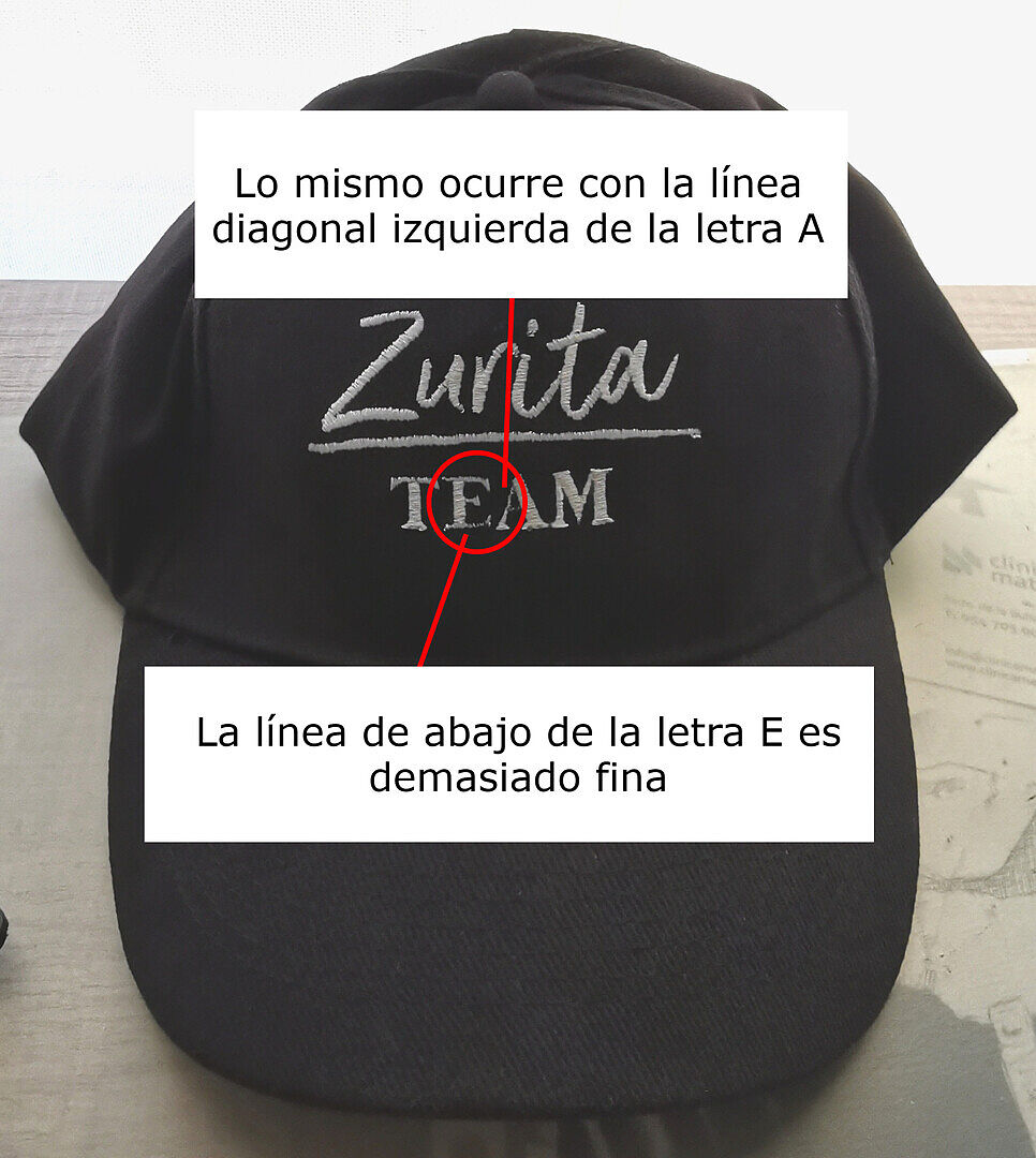 Buena calidad, aunque el bordado no era perfecto