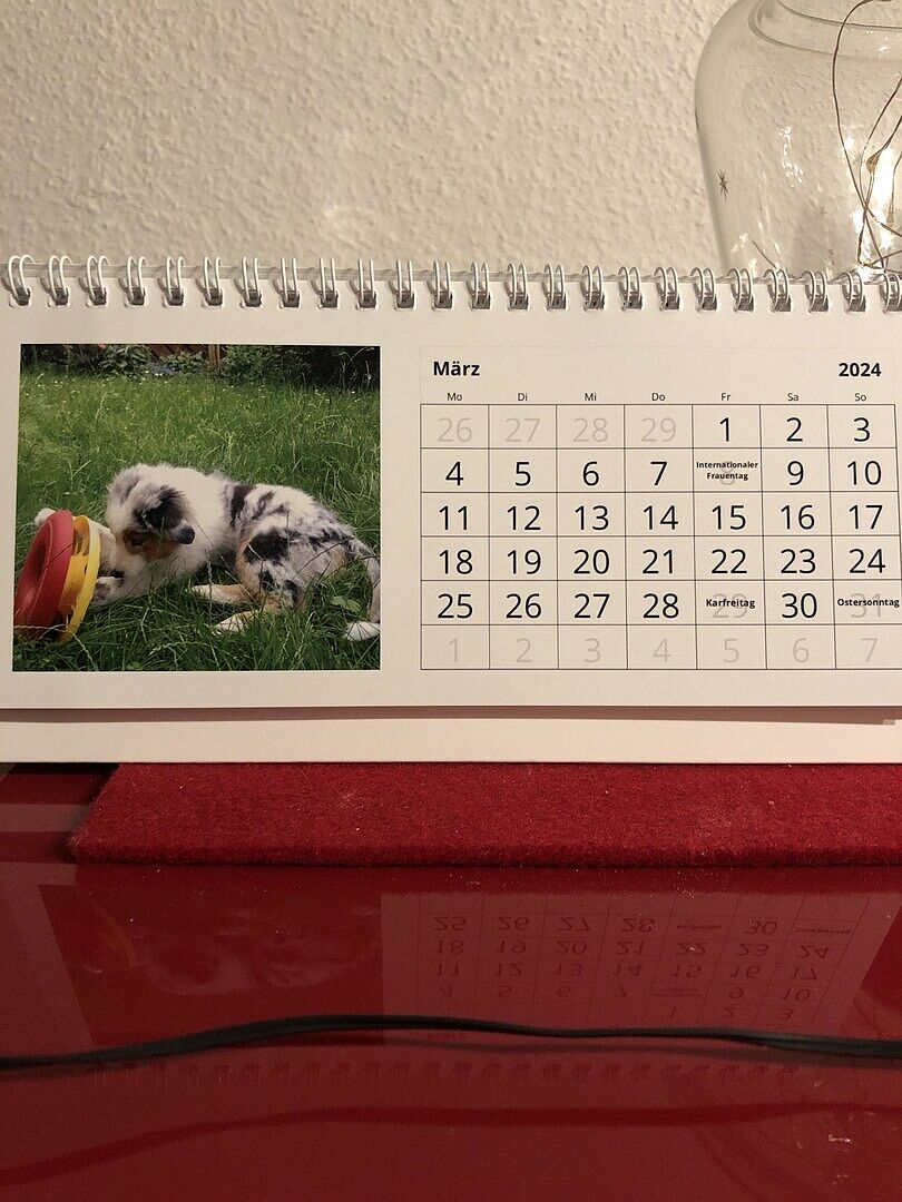 Da werde ich noch mehr Tischkalender fertigen lassen