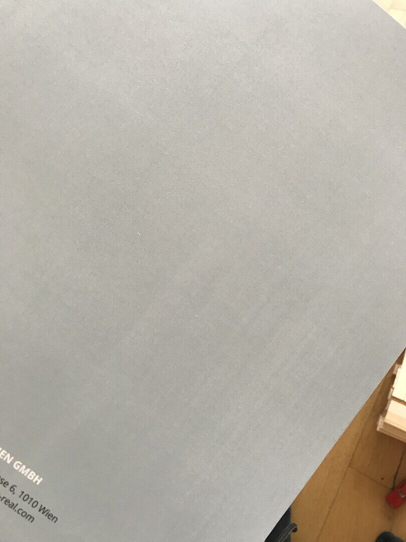 Farbfläche ist leider "streifig"