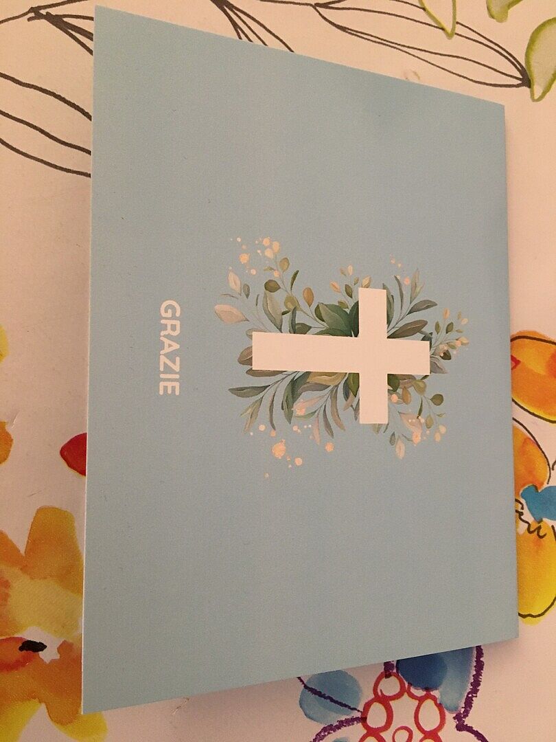 Biglietti di ringraziamento funebre