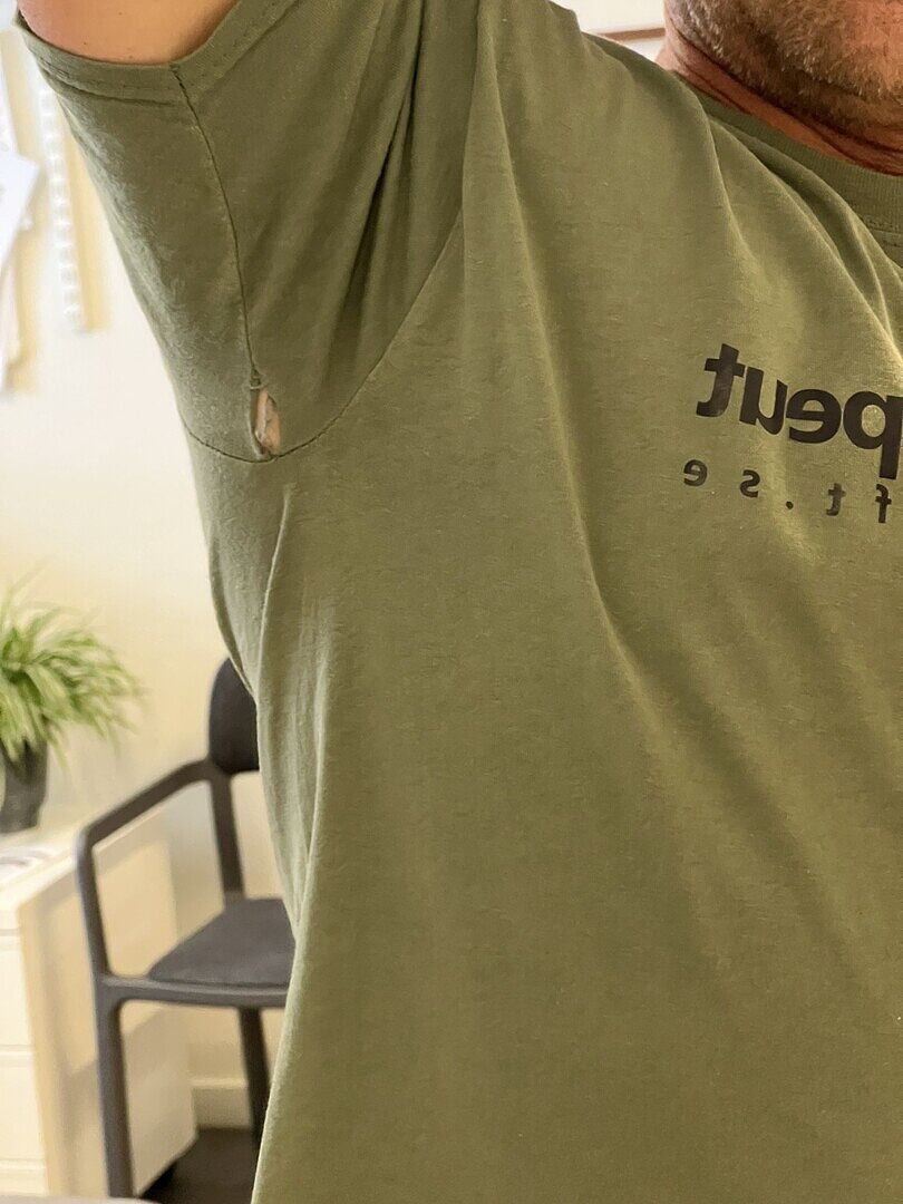 dålig kvalitet på t-shirt