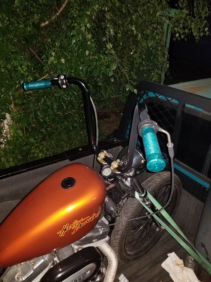 Single Cable Whiskey Throttle Black 1"