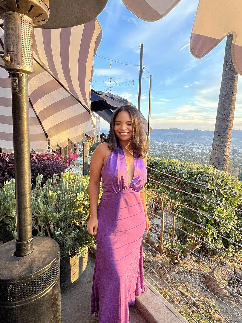 Vision Halterneck Midi Dress Violet | Selfie Leslie