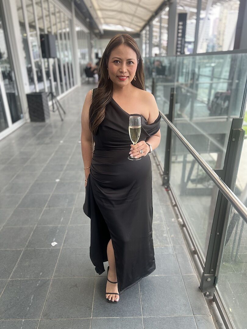 Sensations Off Shoulder Satin Maxi Dress Black– Selfie Leslie