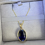 Beautiful sapphire necklace