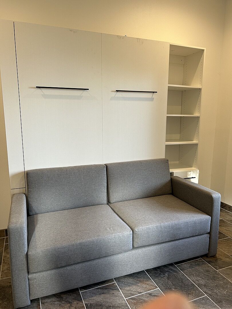 InLine Murphy Bed with Hutch and InLine Sofa Murphy Bed Couch