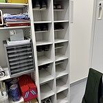 送料無料】 16人用 4列4段 シューズボックス オープンタイプ 中棚付き