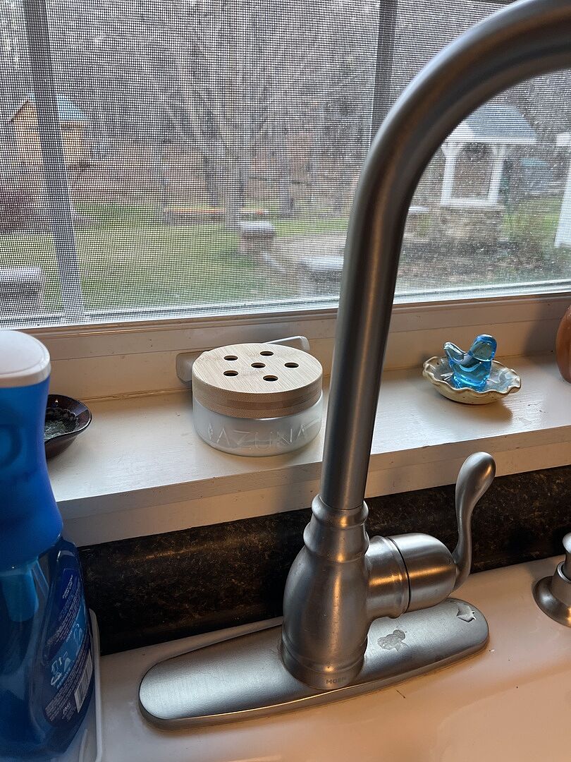Azuna jar on a kitchen windowsill