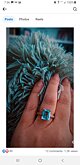 Octagonal Aquamarine Engagement Ring with Diamonds