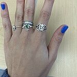 Scroll Cross Ring