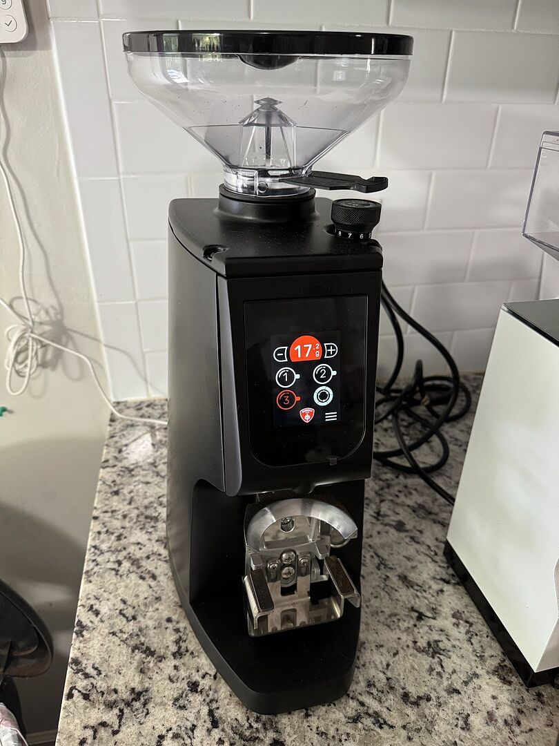 Eureka Atom W 65 Grind By Weight Espresso Grinder - Matte Black