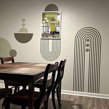 Geometric Arch Wall Decal Sticker Looks great and easy to