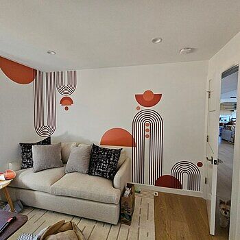 Geometric Arch Wall Decal Sticker Loved this abstract design and