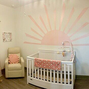 Soft Tones Sun Wall Decal Sticker The quality of this decal