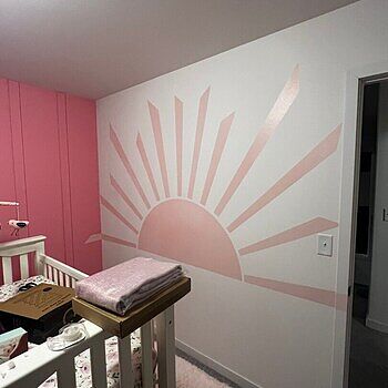 Soft Tones Sun Wall Decal Sticker The item itself is great