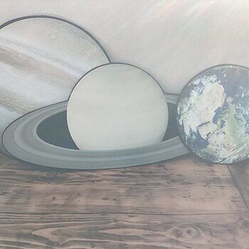 Solar System Sun and Planets Wall Decal Sticker These are fantastic! Great quality