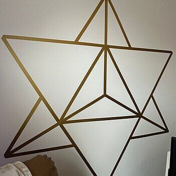 Matte Metallic Gold Strip Wall Decal These are amazing! I had