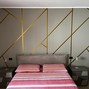 Matte Metallic Gold Strip Wall Decal We absolutely love this mint